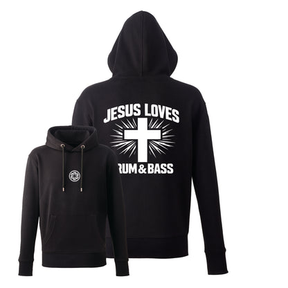 Jesus Loves Drum & Bass Premium Hoodie