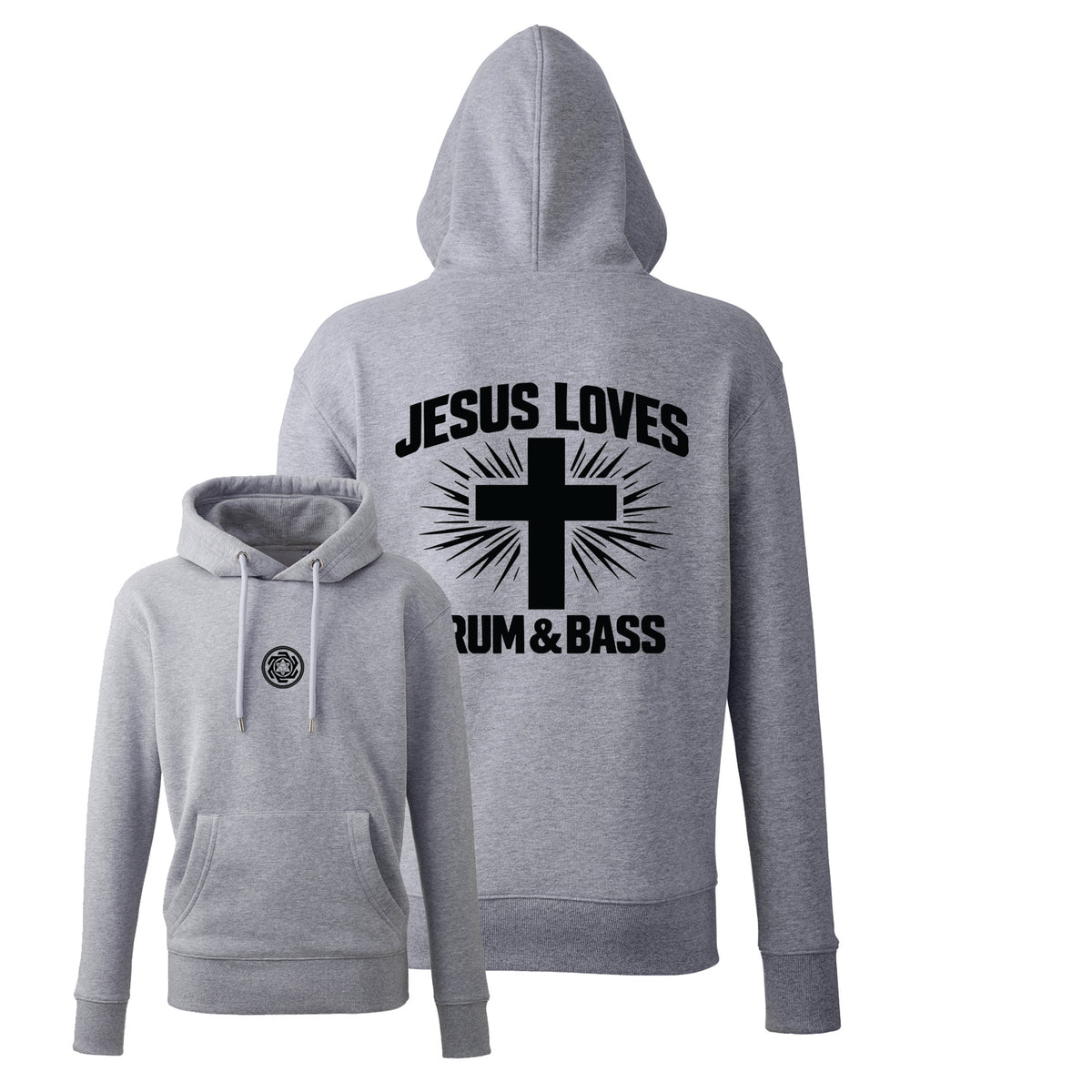 Jesus Loves Drum & Bass Premium Hoodie