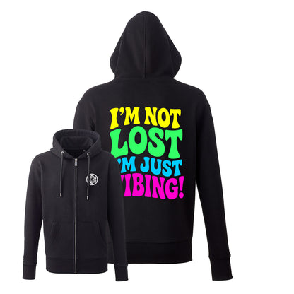 Just Vibing Premium Zip Hoodie