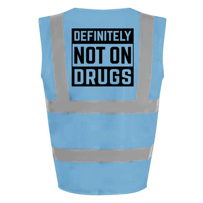 Not On Drugs Hi-Vis Vest (Blue)