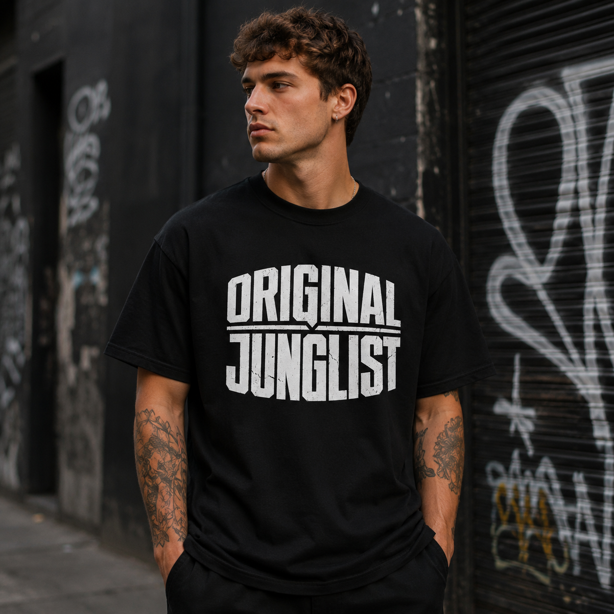 Original Junglist Distressed Organic T-Shirt