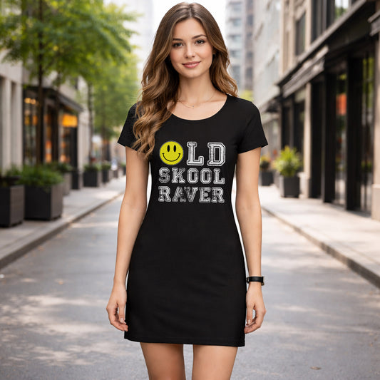 Old Skool Raver Women's T-Shirt Dress