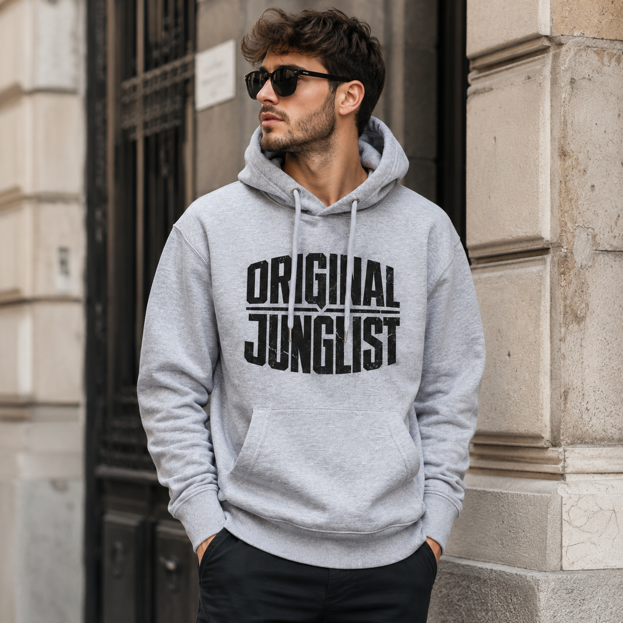 Distressed Original Junglist Premium Hoodie