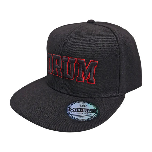 Drum Snapback - Black/Red