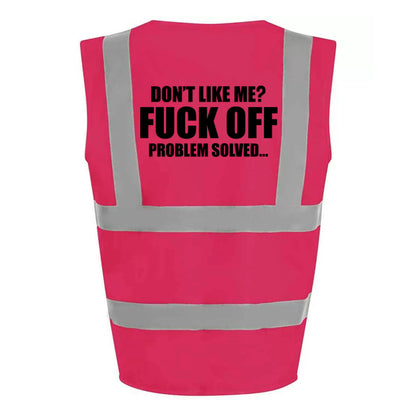 Problem Solved Hi-Vis Vest (Pink)
