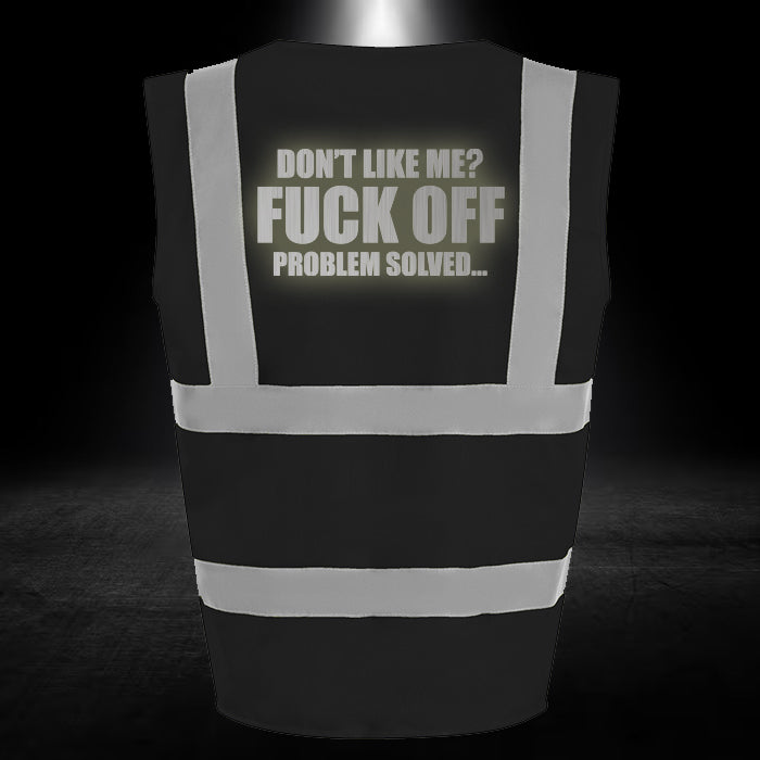 Problem Solved Hi-Vis Vest (Black)