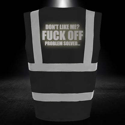 Problem Solved Hi-Vis Vest (Black)