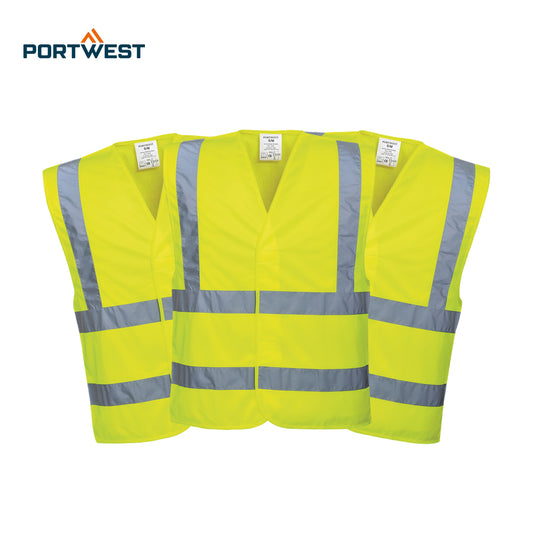 PW002 Portwest Two Band Hi-Vis Vests