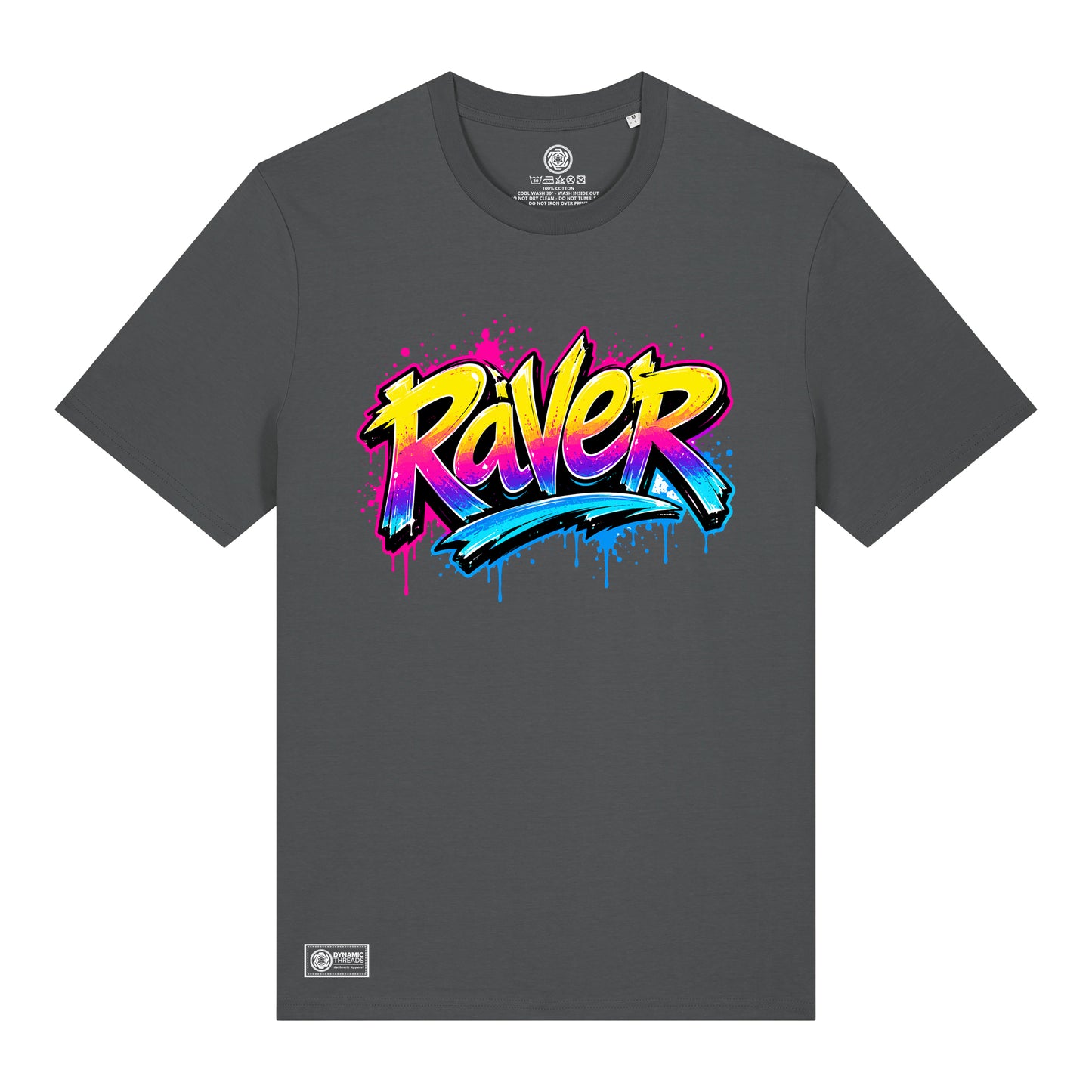 Raver Graffiti Organic T-Shirt