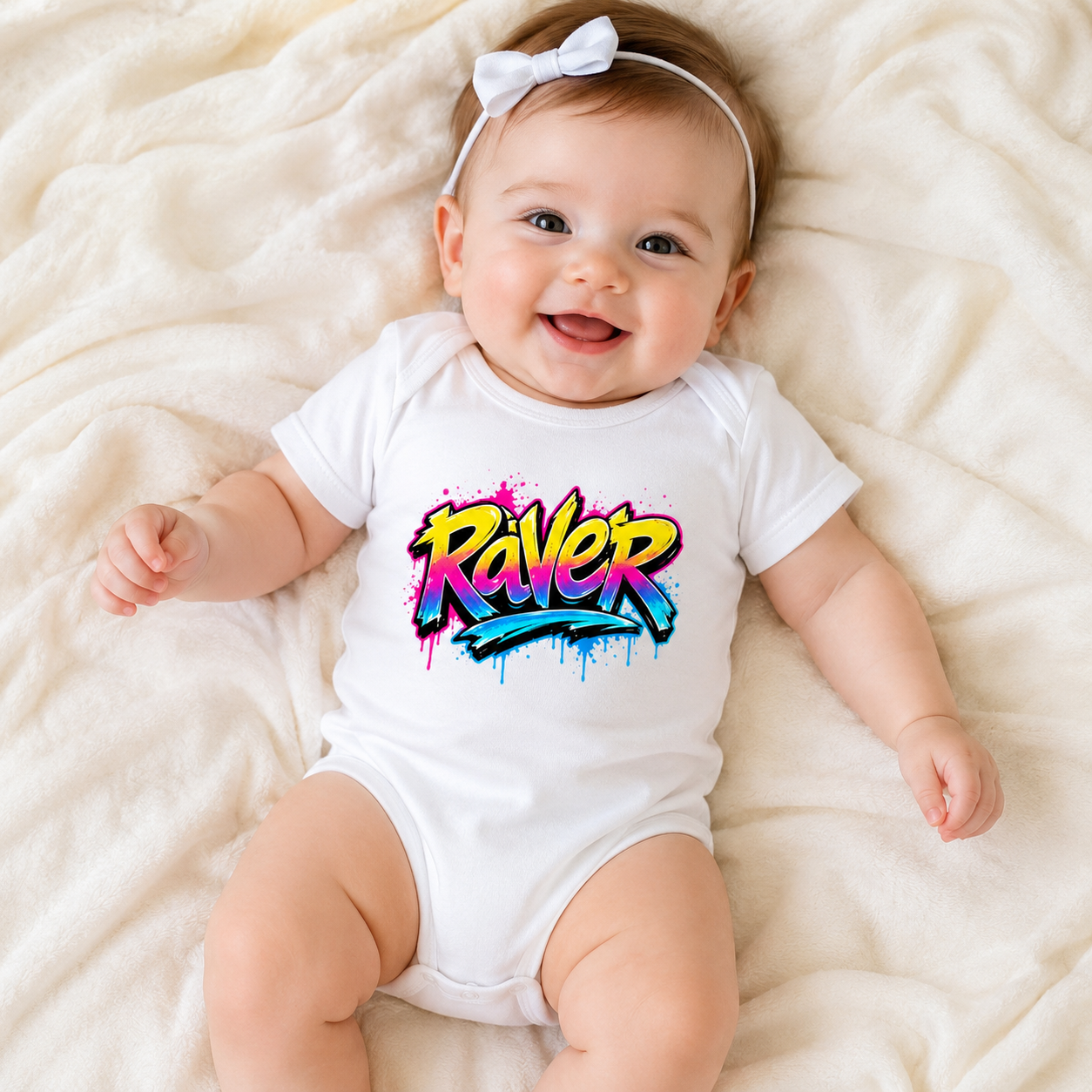 Raver Graffiti Baby Vest