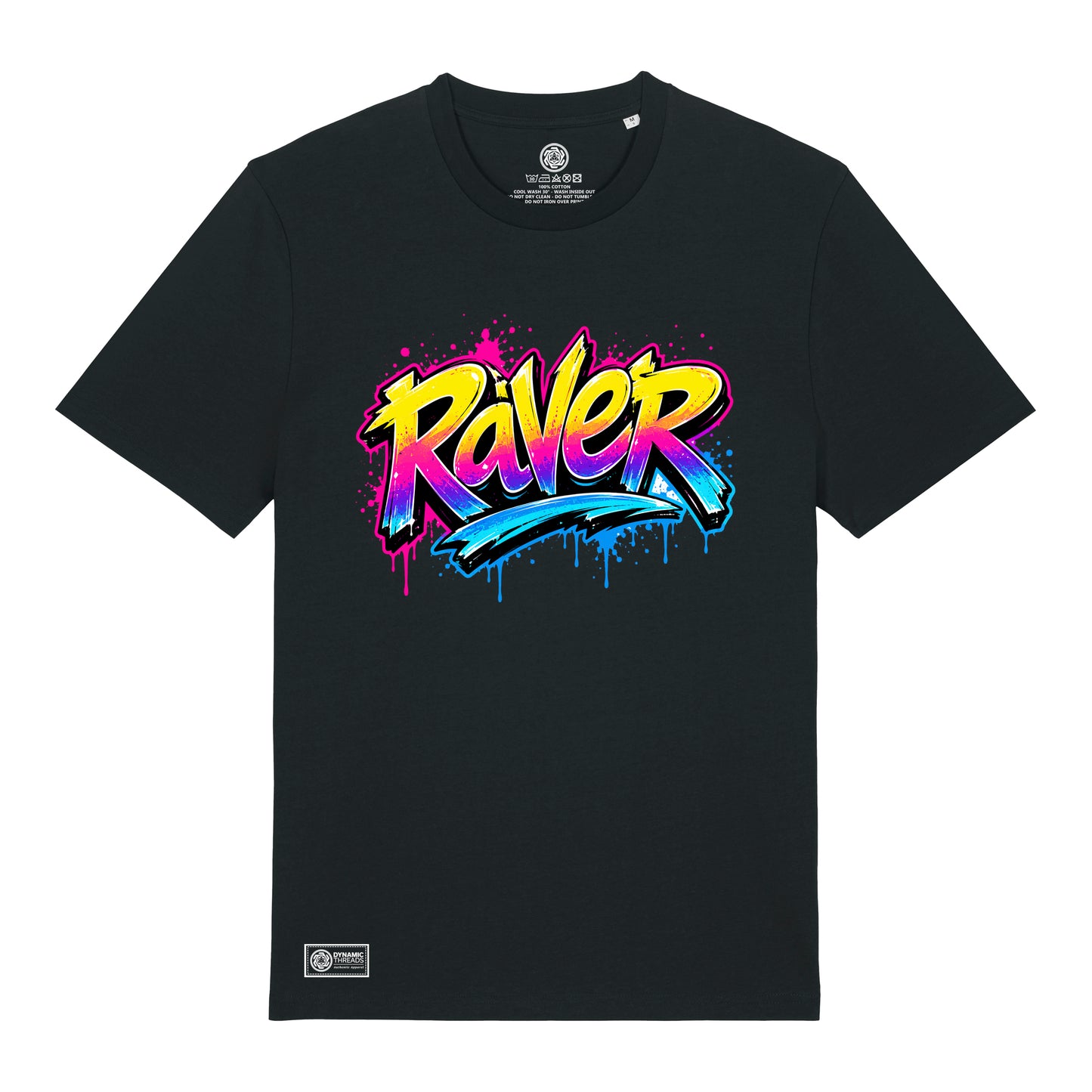 Raver Graffiti Organic T-Shirt