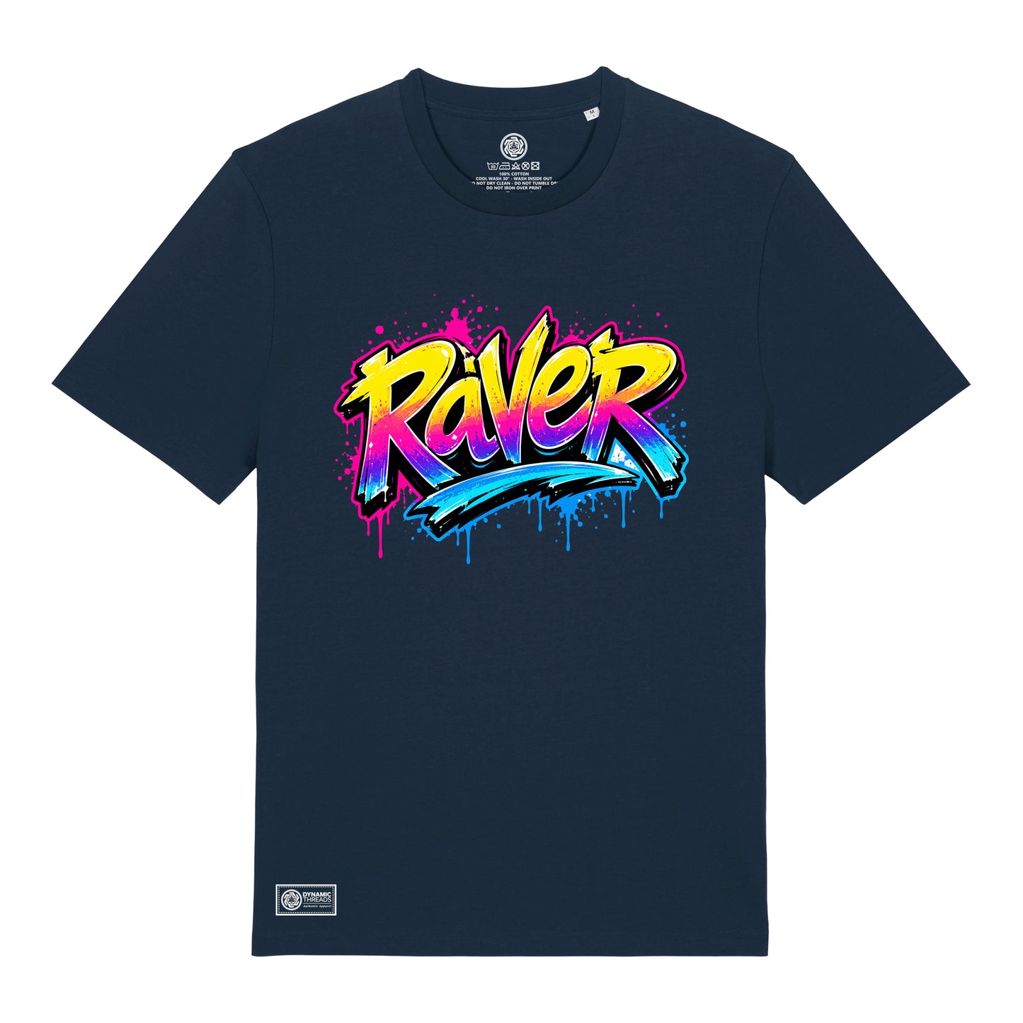Raver Graffiti Organic T-Shirt
