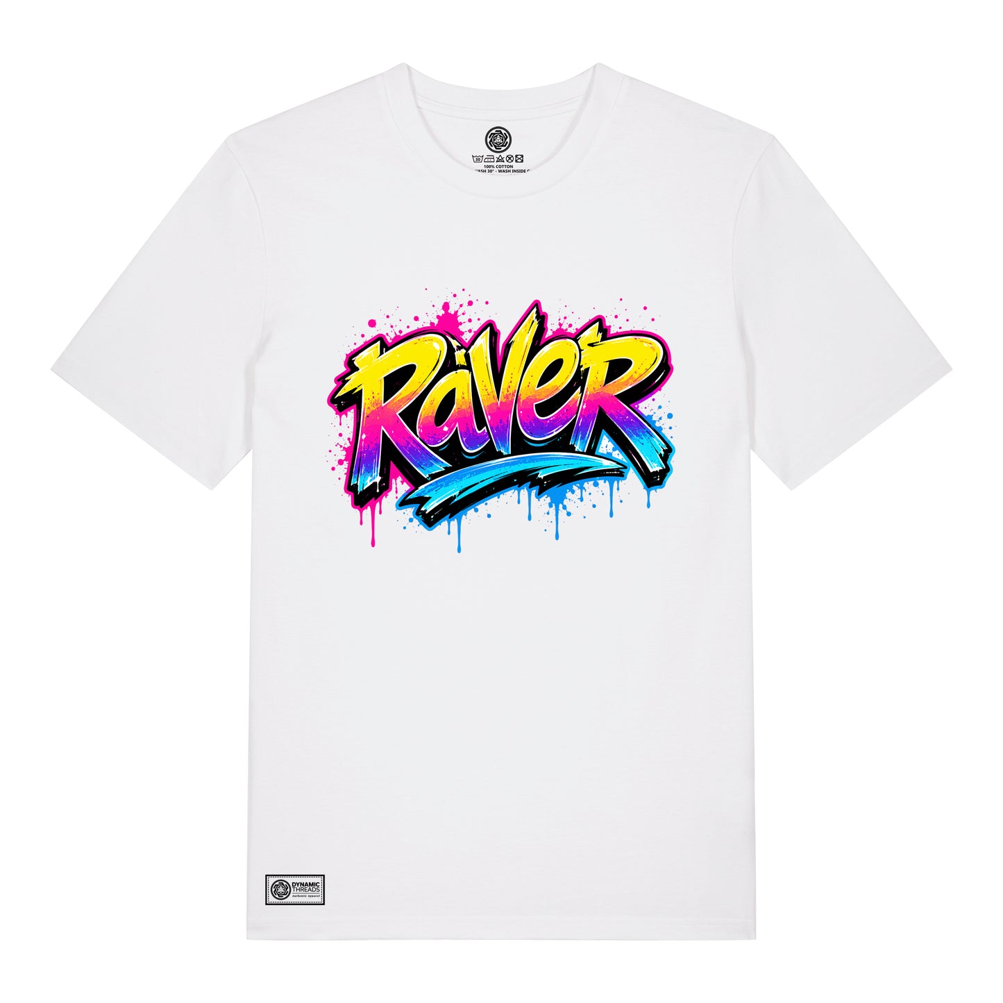 Raver Graffiti Organic T-Shirt