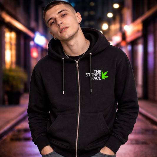 Stoner Face Premium Zip Hoodie
