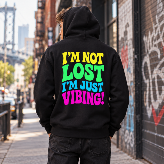Just Vibing Premium Zip Hoodie