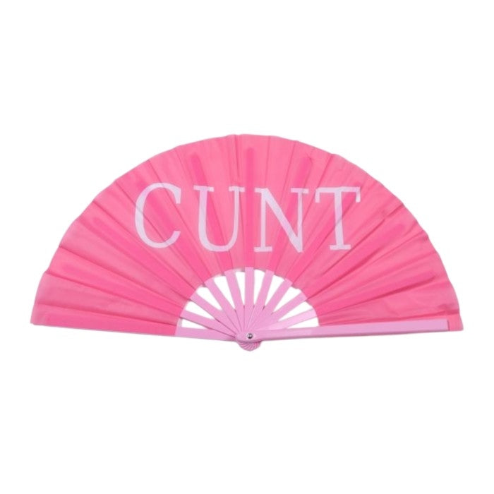 13-Inch Cunt Hand Fan (Pink)