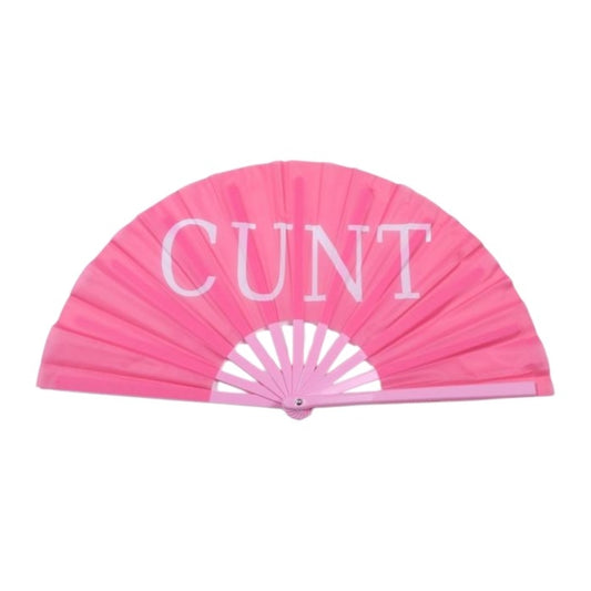 13-Inch Cunt Hand Fan (Pink)