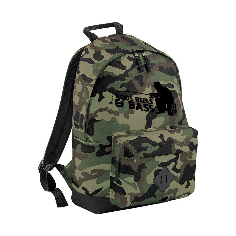 Rods Reels & Bass Camo Backpack
